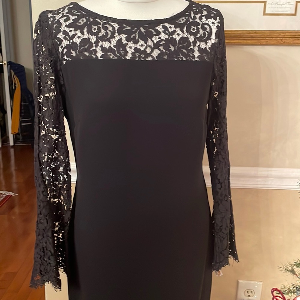 New women’s Talbots black lace dress size 4.